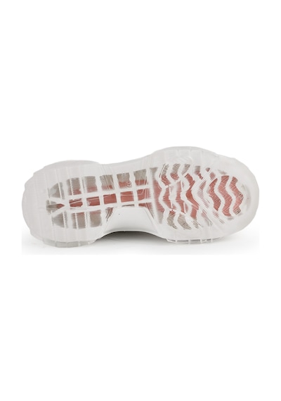Libero L083.65137 Gri Hakiki Deri Kadın Sneaker Yüksek Tabanlı Rahat Spor Ayakkabı Beyaz