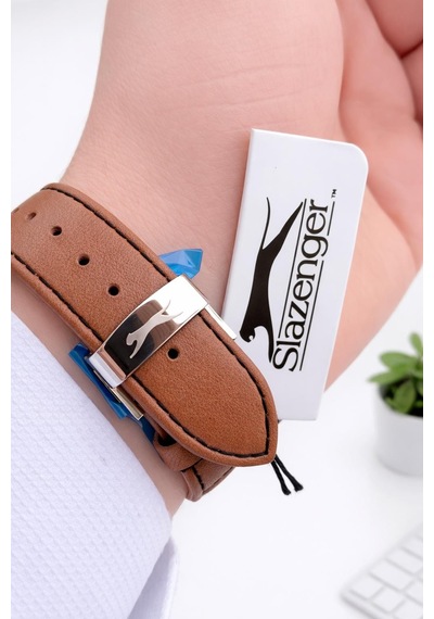 Slazenger Deri Kordon İç Fonksiyonları Aktif 10 Atm Suya Dayanıklı Erkek Kol Saati Esl.9.2539.x1 Gümüş