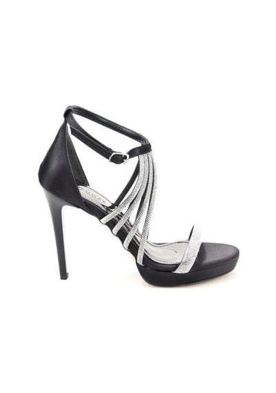 Papuçcity Ony 03243 11 Cm Kadın Platform Abiye Ayakkabı Sıyah