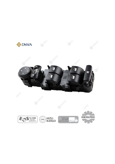 Citroen C5 Sol Ön Dörtlü Cam Açma Düğmesi Anahtarı 2001-2007