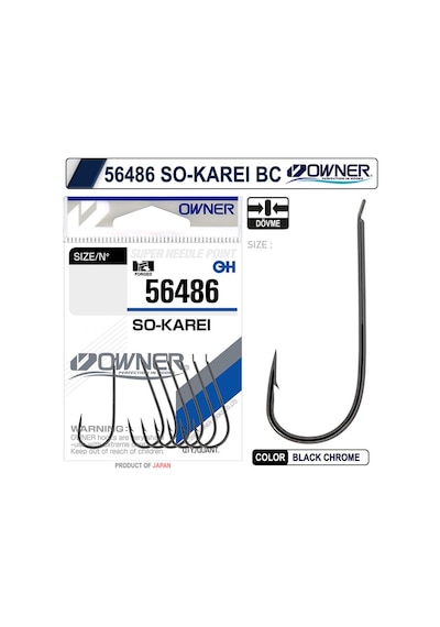 Owner 56486 So-karei Black Chrome İğne No: 1/0