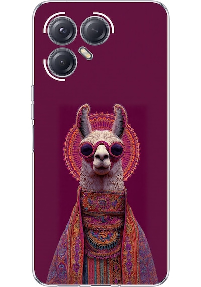 Tecno Pova 7 Ultra 5g Uyumlu Kozmik Lama Baskılı Silikon Kılıf Renkli