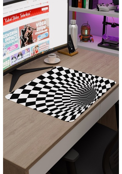 Dama Kaymaz Dikişli Kauçuk Oyuncu Mousepad V4 - 48x40 Xl Gaming Mouse Pad Fare Altlığı