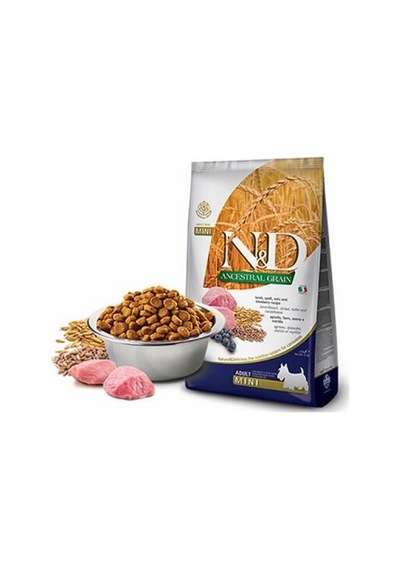 Ancestral Grain Kuzulu Yaban Mersinli Küçük Irk Düşük Tahıllı Yetişkin Köpek Maması 2,5 Kg