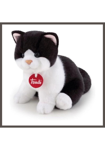 Bezos Peluş Siyah Beyaz Kedi 20 Cm Nxrlvng