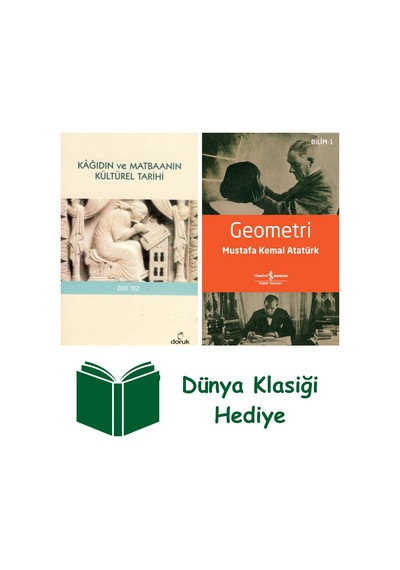 Kağıdın Ve Matbaanın Kültürel Tarihi + Geometri + Dünya Klasiği Hediye