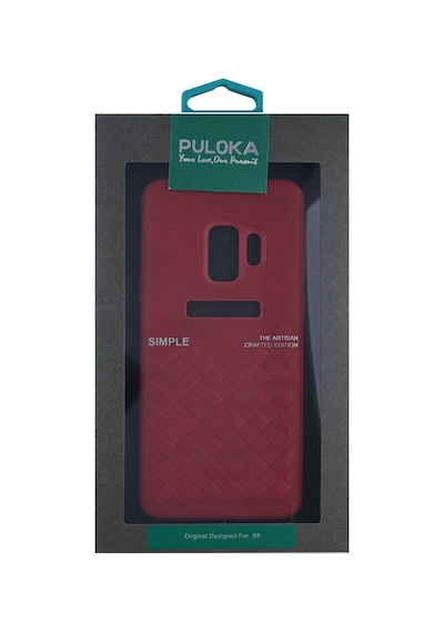Puloka Samsung Galaxy G960 S9 Uyumlu Arka Koruma Arka Koruma Kılıf - Kırmızı Kırmızı