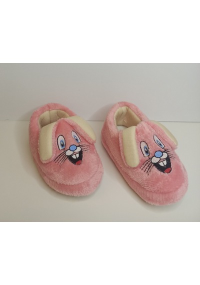 Huzurlu Adımlar Neşeli Tavşan Peluş Ev Pandufu Pembe
