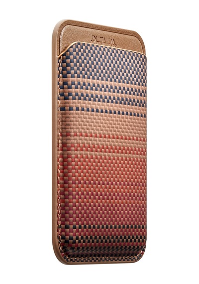 Pitaka Magnetic Woven Serisi Aramid Fiber Magnetik Kartlık Kahverengi