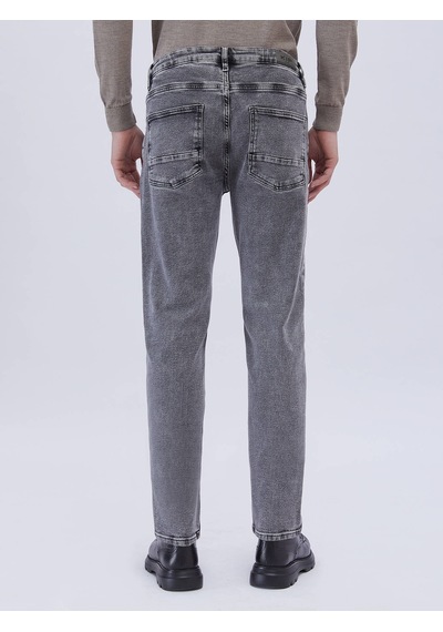 Kip Antrasit Slim Fit Denim Pamuk Karışımlı Pantolon Çok Renkli