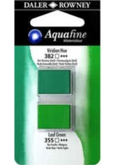 Daler Rowney Aquafine Sulu Boya Tablet 2li Viridian- Leaf Green