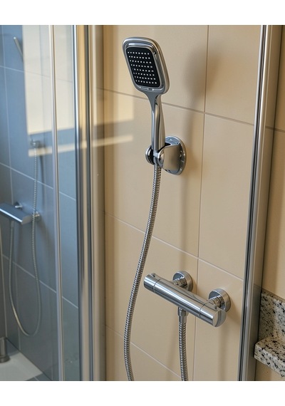 Siyah Spiral Hortumlu El Duşu Ve Duvar Askısı Banyo Duş Seti Çok Renkli