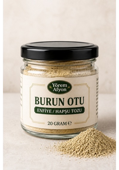 Yörem Afyon Saray Hekimlerinin Ferahlatan Mucizesi Hakiki Burun Otu, Enfiye, Hapşu Tozu 20gr.