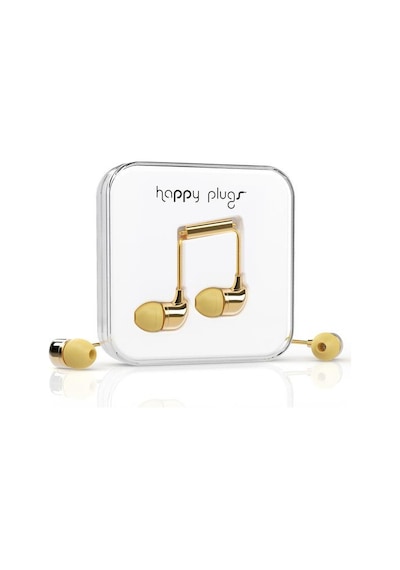 Happy Plugs Kulak içi Kulaklık Parlak Gold 7728