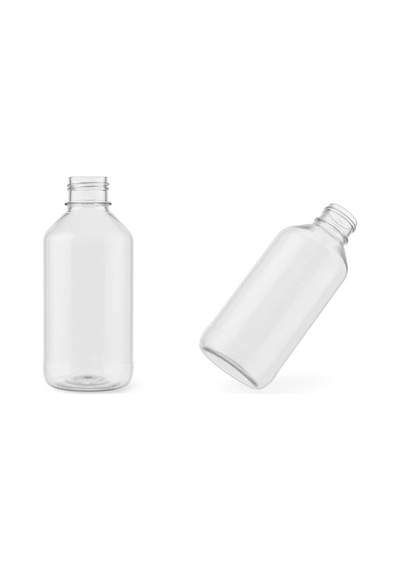 250 Ml Şeffaf Boş Pet Şişe Gülsuyu Vb Ürünler Için, Dayanıklı Ve Hafif Plastik Şişe Kapakları Pembe 100 Adet Şeffaf