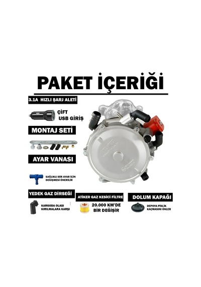 Karbüratörlü Regülatör Vr01 90 Kw 2026 Üretim li Lpg Beyni Tüm Araç Modelleri İçin