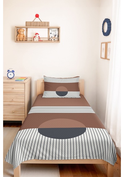 Geometrik Çizgili Bej Genç Odası Tek Kişilik Pike Takımı - Kahve 160x220 Cm Kapitone Yatak Örtüsü Kremamsı Toprak Işıltısı Geometrik Çizgili Bej Genç Odası Tek Kişilik Pike Takımı - Kahve 160x220 Cm Kapitone Yatak Örtüsü Kremamsı Toprak Işıltısı