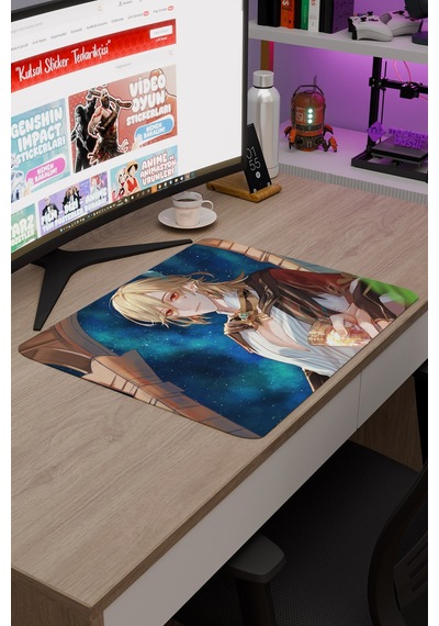 Kaveh Genshin Impact Anime Oyuncu V3 - 48x40 Xl Gaming Mouse Pad Fare Altlığı