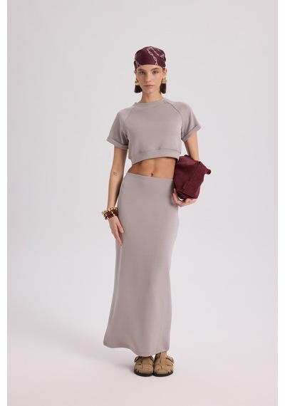 Mai Collection Mai Studios Co. Paloma Vizon Crop Etek Takım Vizon