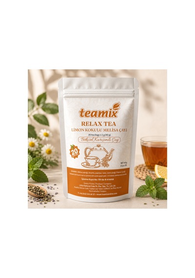 Melisa Çayı Relax Tea Limon Kokulu 20 Süzen Poşet Bitki Çayı