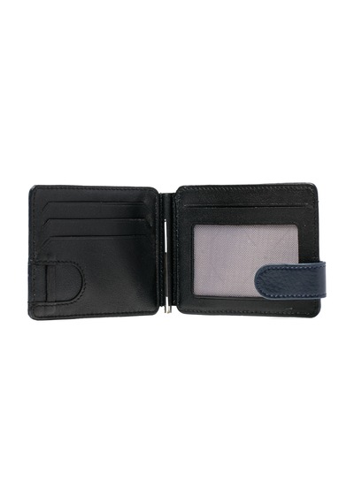 Lacivert Cüzdan & Kartlık Unisex 711 Grande Deri Cüzdan Kartlık