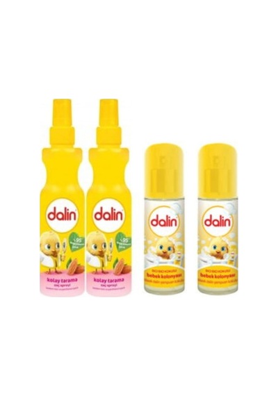 Badem Özlü Kolay Tarama Saç Spreyi 200 Ml 2 Adet-bebek Kolonyası Bıcı Bıcı Kokulu 150 Ml-2 Adet