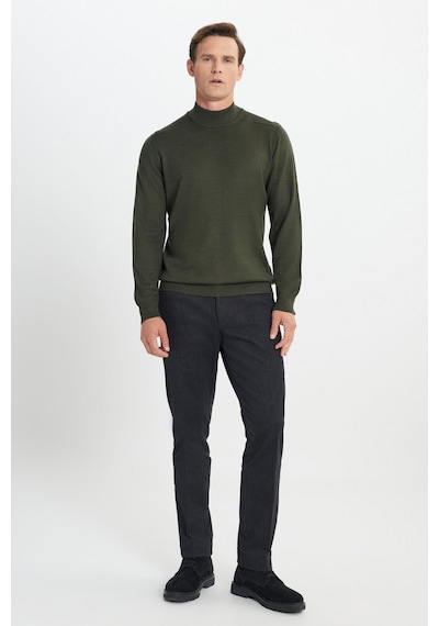 AC&Co / Altınyıldız Classics Erkek Hakı Yünlü Sıcak Tutan Standart Fit Normal Kesim Yarım Balıkçı Yaka Triko Kazak Haki AC&Co / Altınyıldız Classics Erkek Hakı Yünlü Sıcak Tutan Standart Fit Normal Kesim Yarım Balıkçı Yaka Triko Kazak Haki