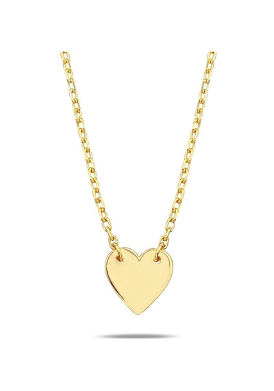 Kuyumcudukkani Zincirli"7mm Kalpli"kolye-37113-g Gold