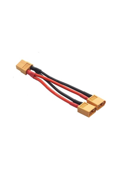 Xt60 Konnektörlü Y Tip Birleştirici Kablo 10 Cm Lipo Pil