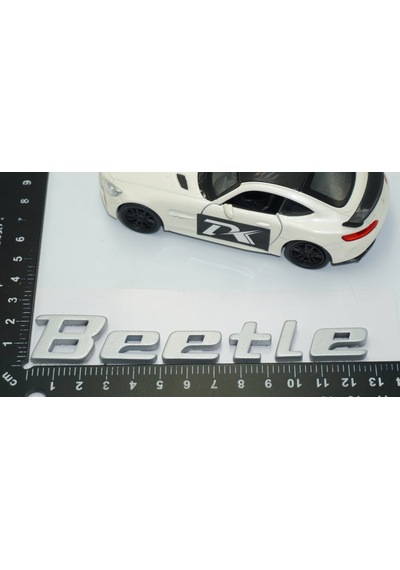 Dk Tuning Volkswagen Beetle Bagaj Metalik Gri Abs Yazı Logo Amble