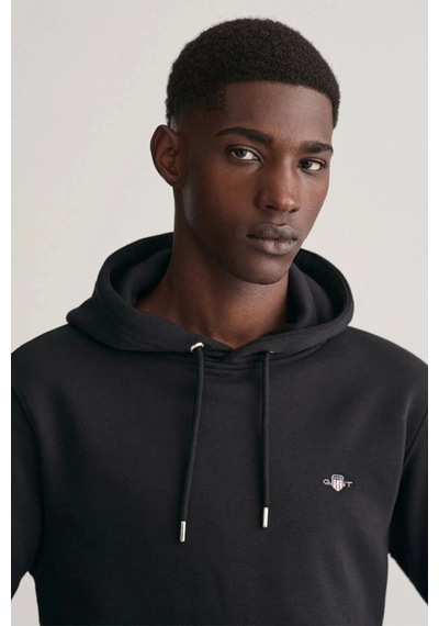 Gant 2007058.5  Erkek Regular Fit Kapüşonlu Sweatshirt Siyah