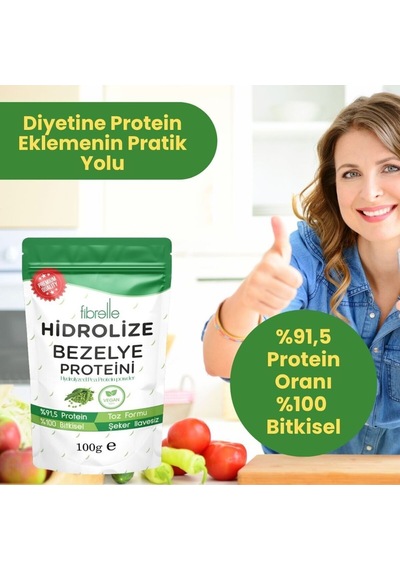 Fibrelle Hidrolize Bezelye Proteini 100g Aromasız