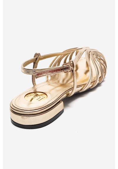 Luvishoes Lıss Altın Cilt Kadın Sandalet Altın