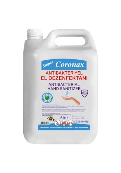 Sniper Coronax Alkollü El Dezenfektanı 5 L