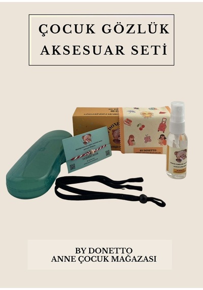 Çocuklar İçin Gözlük Aksesuar Seti Yeşil - 628724857