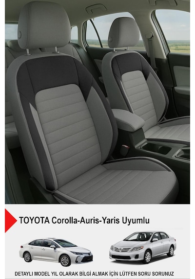 Mocha Taytüyü Oto Koltuk Kılıfı Toyota Corolla-auris-yaris Uyumlu Füme