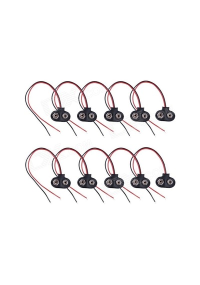 9V Pil Bağlantı Kablosu - 10'Lu Paket