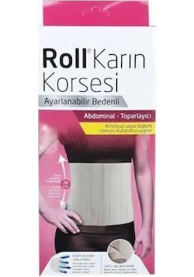 Roll Karın Korsesi Ayarlanabilir Bedenli
