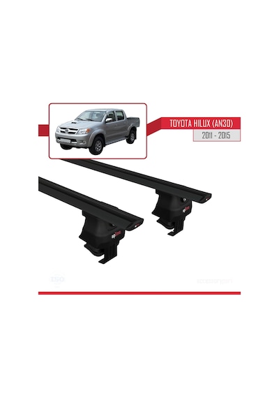 Toyota Hilux An30 2011-2015 Arası İle Uyumlu Ace-4 Ara Atkı Tavan Barı Siyah