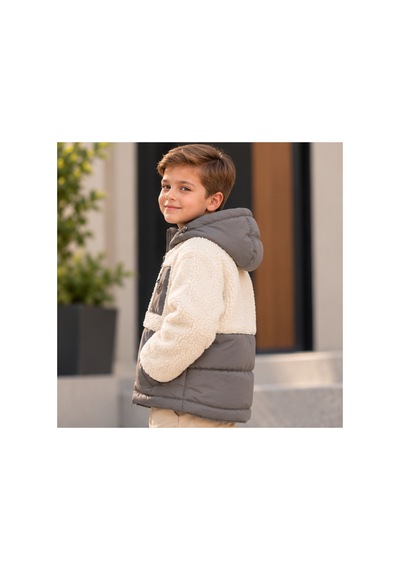 Maxx Kleın Erkek Çocuk Gri Kapüşonlu Peluş Görünümlü Mont Fermuarlı Cepli, İki Renkli Günlük Çocuk Montu 12-18 Ay, 2-3-4-6-8 Yaş Maxx Kleın Erkek Çocuk Gri Kapüşonlu Peluş Görünümlü Mont Fermuarlı Cepli, İki Renkli Günlük Çocuk Montu 12-18 Ay, 2-3-4-6-8 Yaş
