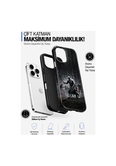 Apple iPhone Uyumlu, 16 Pro Max The Odyssey Çift Katmanlı Essential Tough Telefon Kılıfı