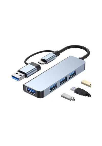 4in1 Çevirici Usb 3.0-usb-c To Usb 3.0-usb 2.0 Hub