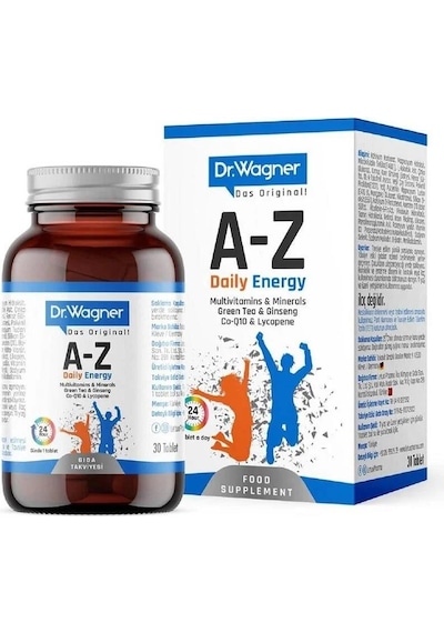 Dr. Wagner A-z Daily Energy 30 Tablet - İkili Avantaj Paket