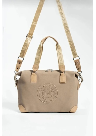 Just Polo Kadın Spor Model Ayarlanabilir Askılı Büyük Boy Şık El & Omuz Çantası Shoulder Bag Kum 07441921