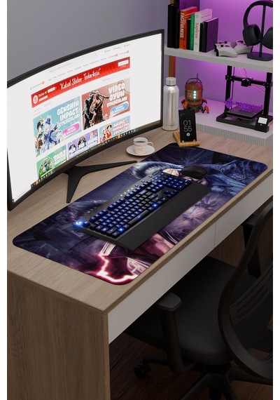 Tekken Kaymaz Dikişli Kauçuk Oyuncu Mousepad V3 - 90x40 Xxl Gaming Mouse Pad Fare Altlığı