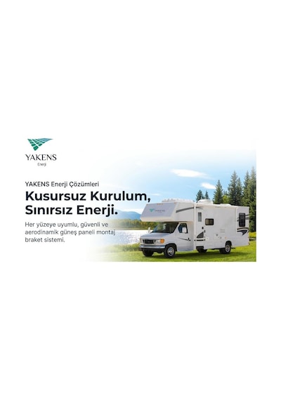 Karavan Tekne Güneş Paneli Montaj Braket Seti 7 Parça + Kablo Geçiş Kapağı
