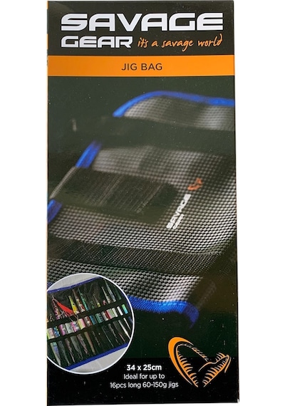 Savage Gear Jig Bag 34x25cm Long-semilong 60-150gr Max 22gr Jigler İçin 16 Gözlü Jig Çantası