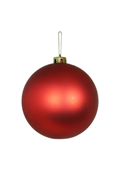 Yılbaşı Süsü Mat Top Kırmızı 20 Cm