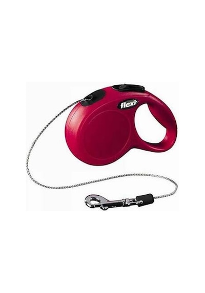 New Classic Otomatik İp Köpek Gezdirme Tasması Medium 8 Mt Kırmızı Çok Renkli