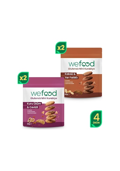 Wefood Glutensiz Mini Kurabiye Deneme Paketi 8683347037865 Diğer